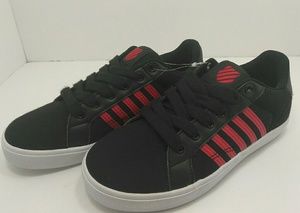 K-Swiss Kids SZ 2 Low Top Belmont Canvas Sneakers